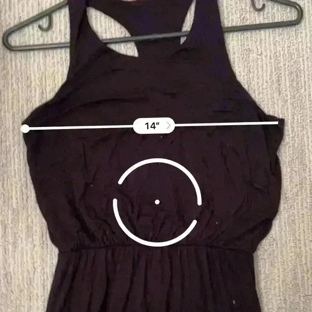 SMALL BLACK MAXI DRESS (soft and stretchy!) - Picture 3 of 4